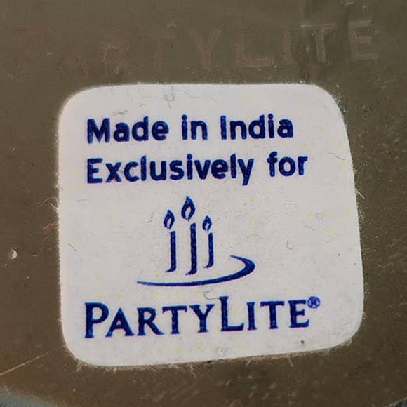 Set of 2 PartyLite Clear Acrylic Bead Round Candle Holders Multifaceted Lighting - Picture 3 of 4